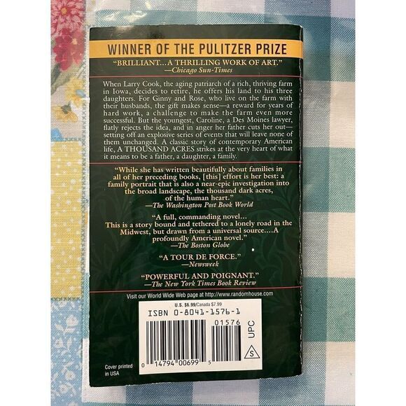 A Thousand Acres - Paperback By Jane Smiley - Picture 2 of 3